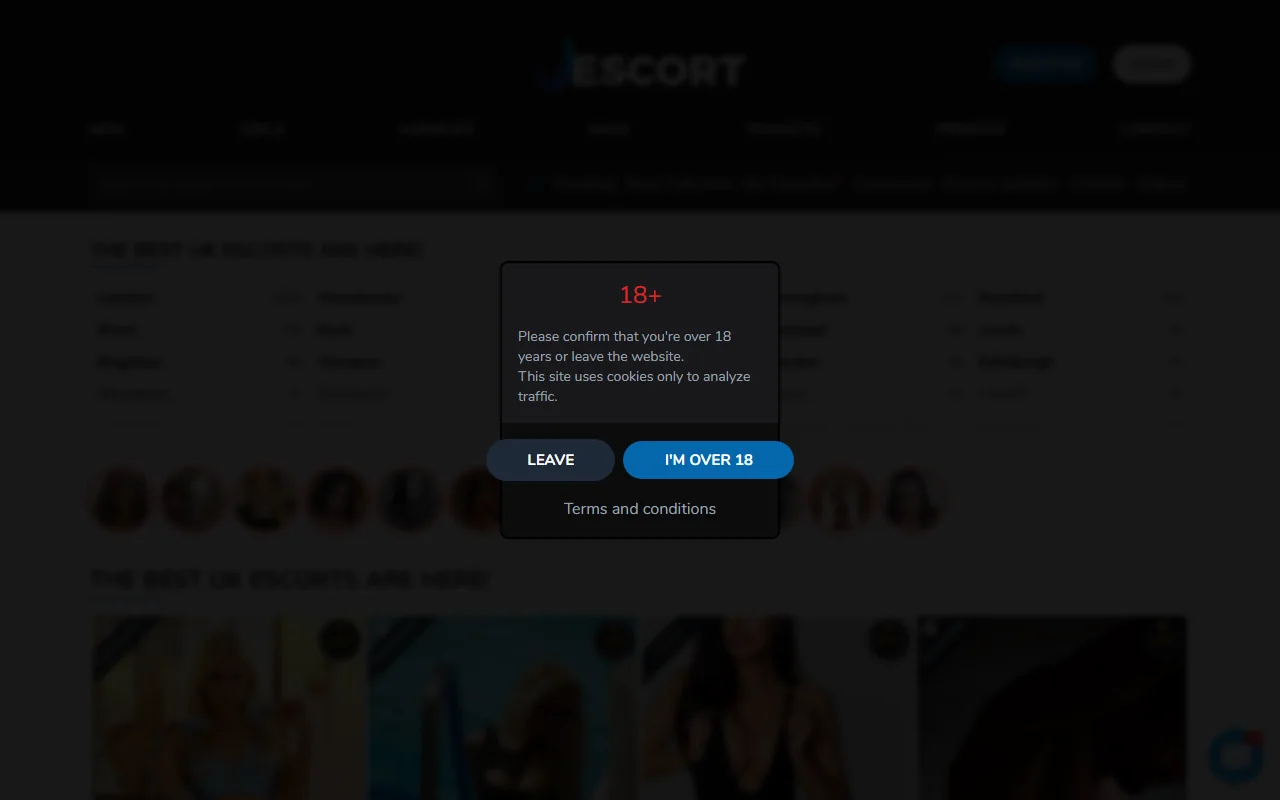 Screenshot of Uescort